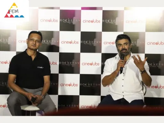  R Madhavan promove Cinedubs em Mumbai, diz que gostaria de assistir Sholay em Tamil